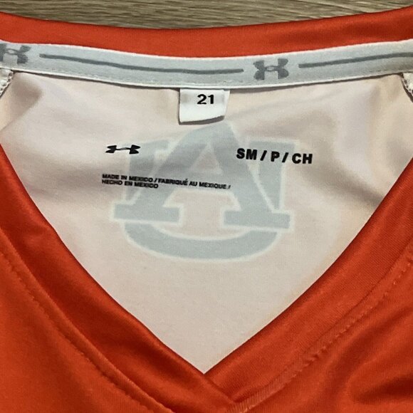 Women's Under Armour Auburn Tigers Volleyball Jersey SZ Small Orange UJVJG4W - Picture 4 of 11